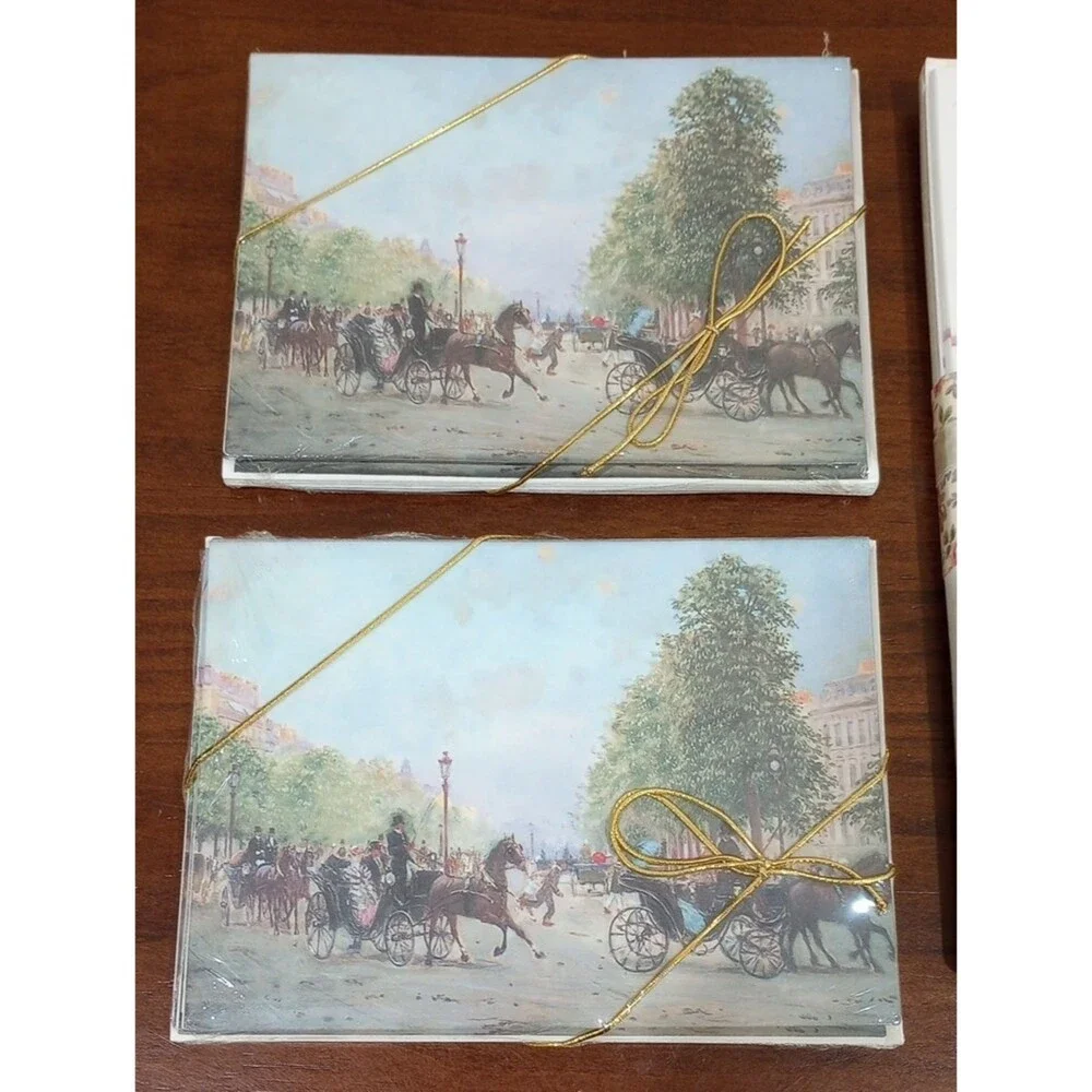 French Stationery Set With Cards and Letterhead - Vintage!